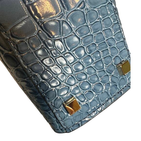 NWT Michael Kors Medium East West Satchel Crocodile Embossed Leather Purse - Picture 7 of 16